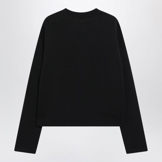 26SS 아미 스몰 하트 로고 코튼 플리스 스웨트셔츠 FSW766730 Black - AMI