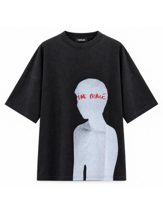 26FW 이곤랩 반팔 티셔츠 TE002A BLACK