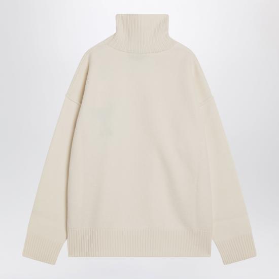 26FW 아미 ADC 터틀넥 스웨터 UKS839U018 White - AMI
