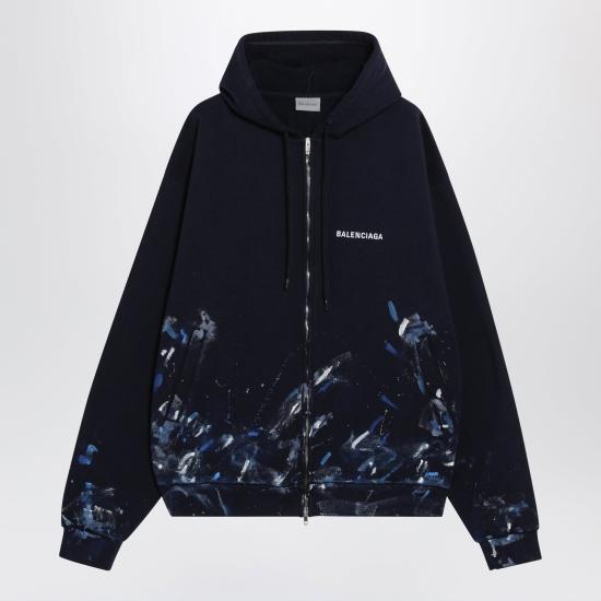 26FW 발렌시아가 긴팔 티셔츠 850338TUVJ6 Blue