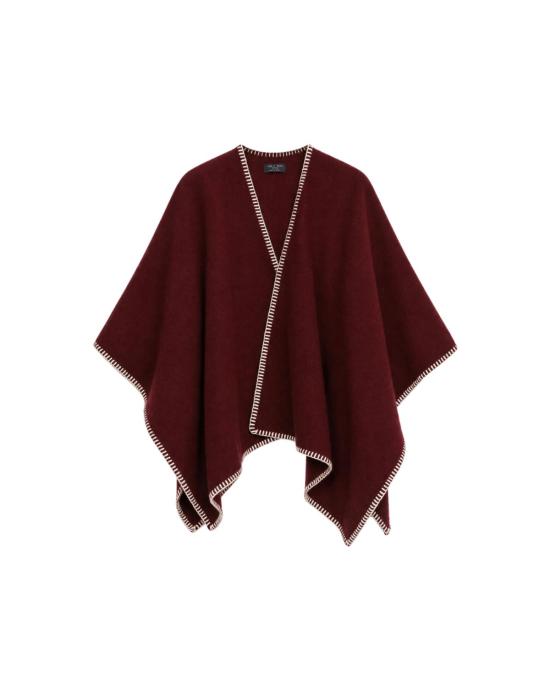  랙앤본 코트 Rag & Bone 잉그리드 폰초 버건디