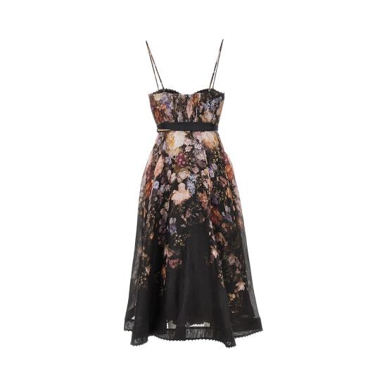 26FW 짐머만 미디 원피스 5775DF261 Black - ZIMMERMANN