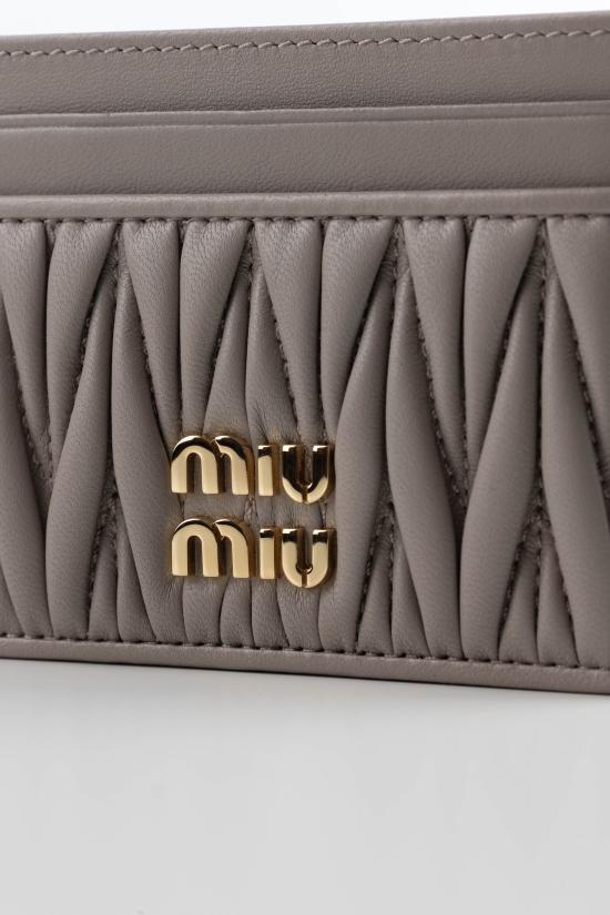 26FW 미우미우 마테라쎄 카드 나파레더 카드홀더 5MC076AFPP F0D32 POMICE - MIU MIU