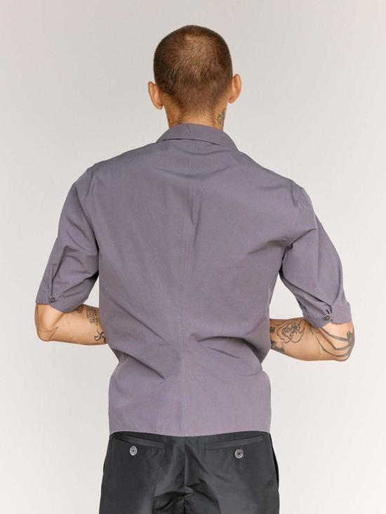  질샌더 셔츠 질 샌더 크리스피 워시드 코튼 테크니컬 반팔  타맥 - JIL SANDER
