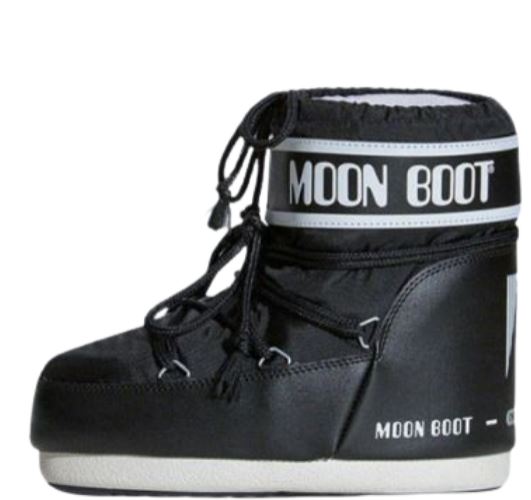26FW 문부츠 아이콘 나일론 로우 부츠 80D1409340 N001 BLACK - MOON BOOT