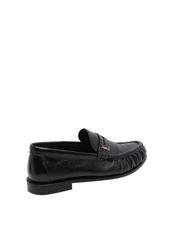 26FW 생로랑 소프트 샤이니 레더 로퍼 818908AA00K1000 BLACK - SAINT LAURENT