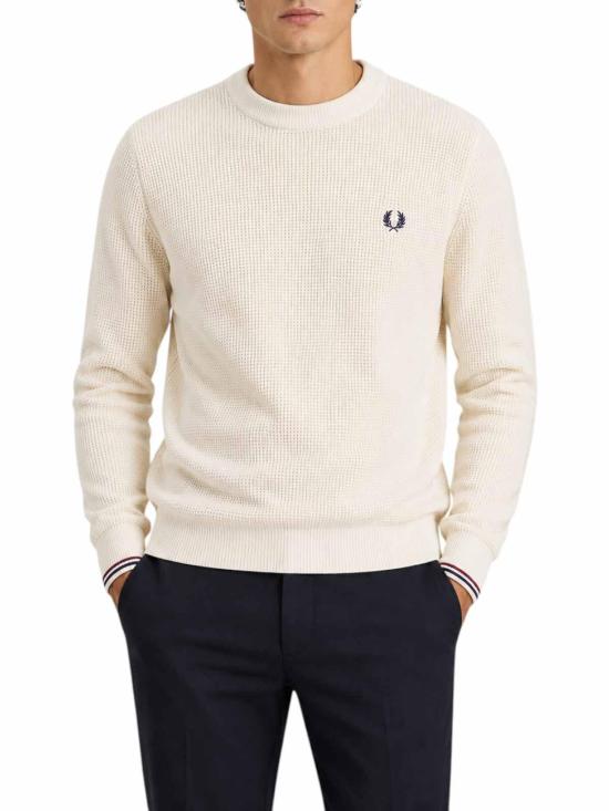 26FW 프레드페리 스웨터 FPK650759170 WHITE - FRED PERRY