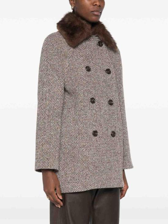 26FW 리우조 무스탕 CF6210T868AD3084 BROWN - LIU JO