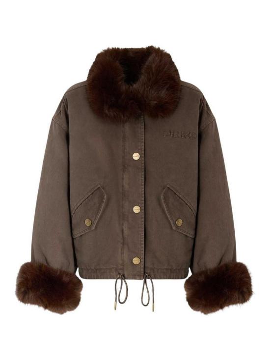 26FW 핑코 미디 스커트 107219A3GVL64 BROWN