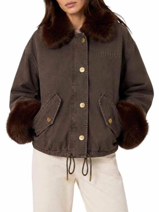 26FW 핑코 미디 스커트 107219A3GVL64 BROWN - PINKO
