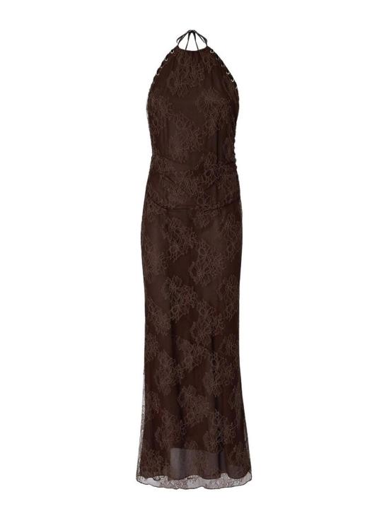 26FW 핑코 원피스 107532A3GZL72 BROWN