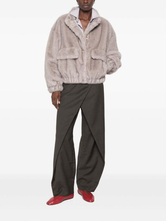 26FW 리우조 무스탕 WF6215E113309077 GREY - LIU JO