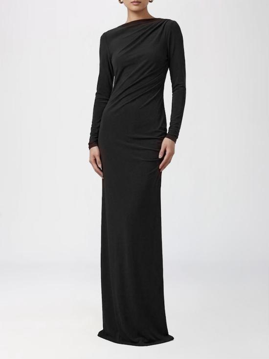 26FW 안다마네 롱 원피스 T200129ATJP199 999 Black