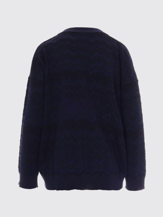26FW 미소니 스웨터 DC26WN01BK01JZ S72R9 Navy - MISSONI