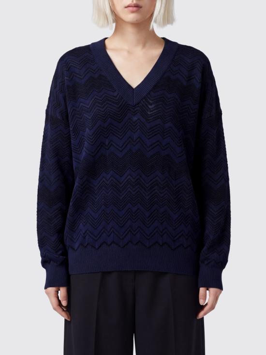 26FW 미소니 스웨터 DC26WN01BK01JZ S72R9 Navy