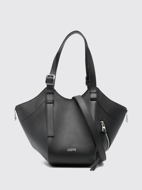 26FW 로에베 클래식 카프스킨 해먹 플립 백 A538HHBX07 1100 Black
