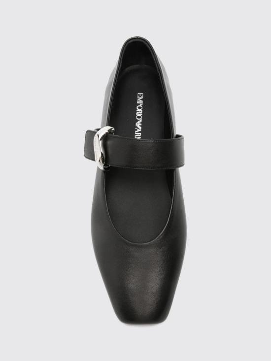 26FW 엠포리오 아르마니 플랫 슈즈 EW004448AF14915 UC001 Black - EMPORIO ARMANI