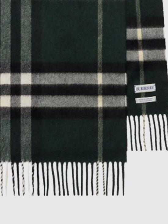 26FW 버버리 체크 캐시미어 스카프 8112629 Green - BURBERRY