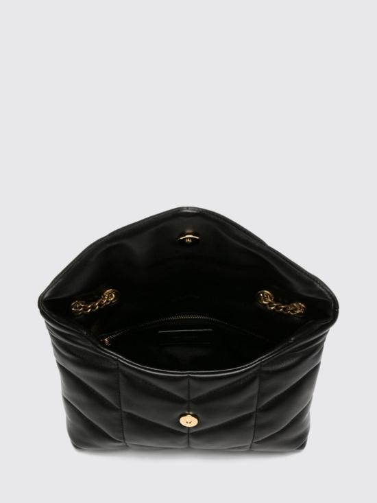 26FW 생로랑 토이 푸퍼 램스킨 숄더백 7593371EL07 1000 Black - SAINT LAURENT