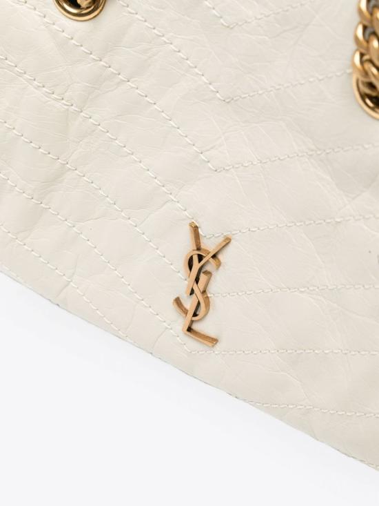 26FW 생로랑 니키 스몰 쇼핑백 8726800EN07 9207 Ecru - SAINT LAURENT