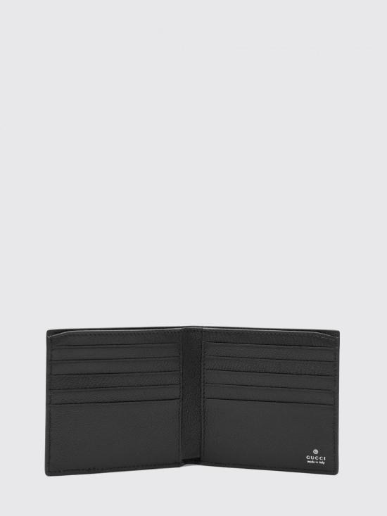 26FW 구찌 GG 캔버스 웹 카드 슬롯 반지갑 A00716FAGI8 1081 Black - GUCCI