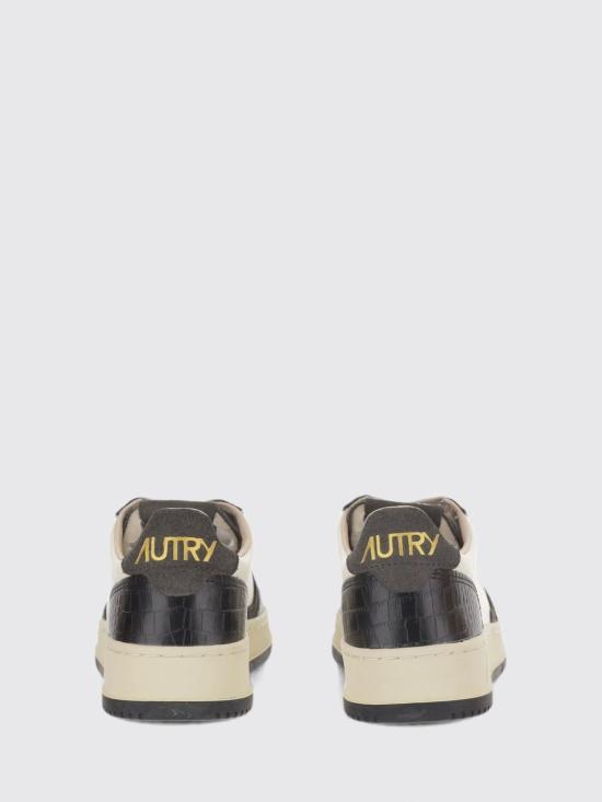26FW 오트리 메달리스트 로우 레더 스니커즈 AULW CZ05 Black - AUTRY
