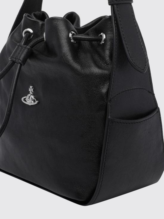 26FW 비비안웨스트우드 스테이시 버킷백 4C020005WL00BX N401 Black - VIVIENNE WESTWOOD