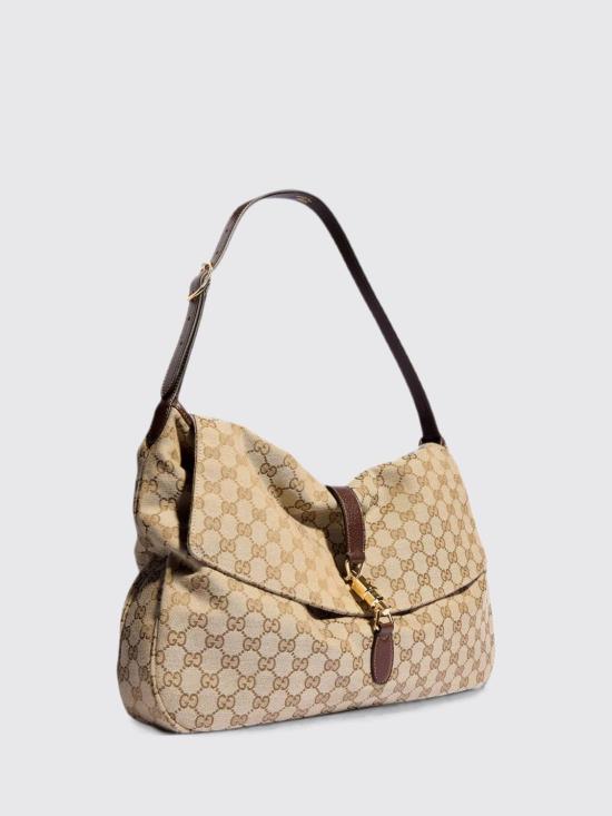 26FW 구찌 재키 플랩 라지 크로스백 A005ZIFAGGX 9651 Beige - GUCCI