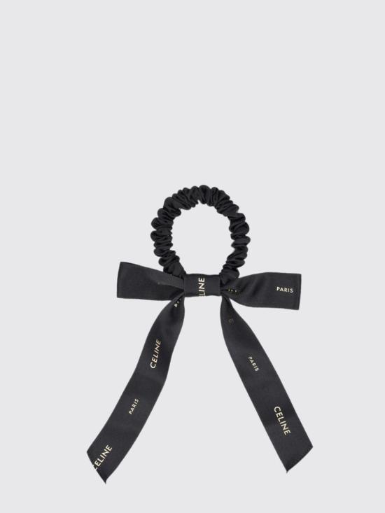 26FW 셀린느 스몰 보우 스크런치 B10DY4U90 38NG Black