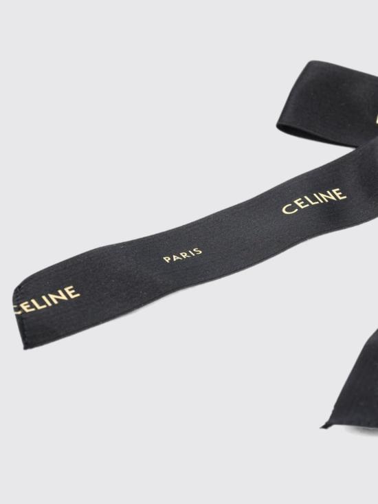 26FW 셀린느 스몰 보우 스크런치 B10DY4U90 38NG Black - CELINE