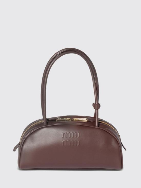 26FW 미우미우 토트백 5BB1932CRW F0NBL Brown
