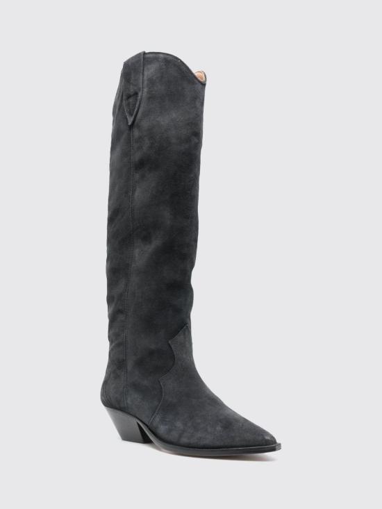 26FW 이자벨마랑 덴비 스웨이드 카프스킨 카우보이 부츠 BT0001FAA1A03S 02FK Black - ISABEL MARANT