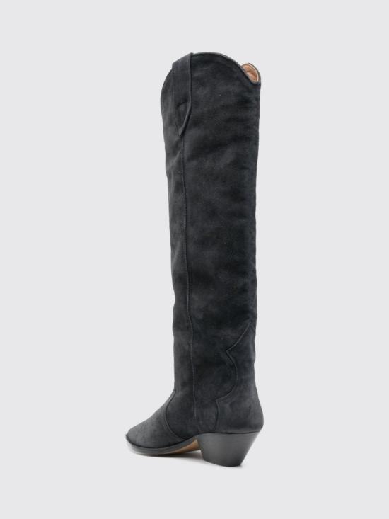 26FW 이자벨마랑 덴비 스웨이드 카프스킨 카우보이 부츠 BT0001FAA1A03S 02FK Black - ISABEL MARANT