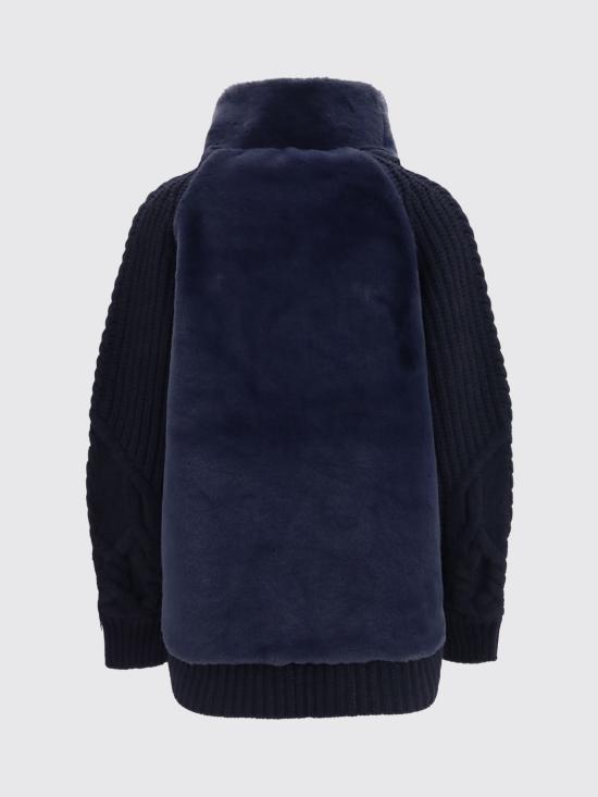 26FW 에르노 컬러 케이블 니트 가디건 MC000203D70016 9200 Navy - HERNO