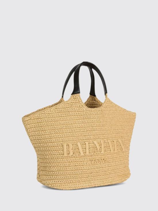 26FW 발망 토트백 HN1FB078TRCH 0BG Beige - BALMAIN