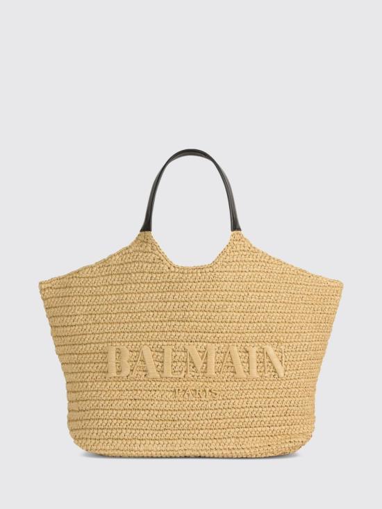 26FW 발망 토트백 HN1FB078TRCH 0BG Beige