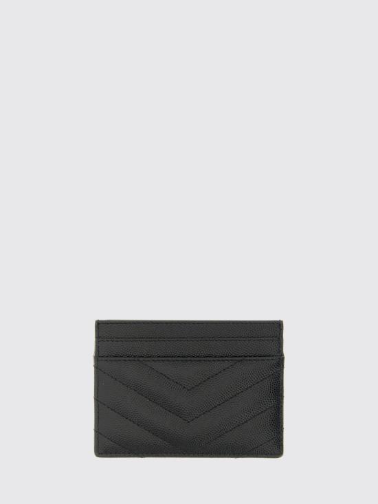 26FW 생로랑 카산드라 마틀라세 카드 케이스 423291BOW08 1000 Black - SAINT LAURENT
