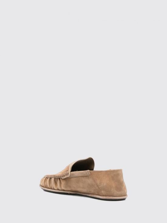 26FW 생로랑 카산드라 스웨이드 로퍼 A006OM27DTT 9741 Beige - SAINT LAURENT