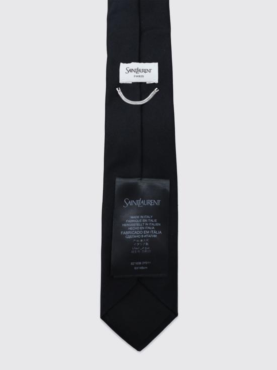 26FW 생로랑 넥타이 8216383Y011 1000 Black - SAINT LAURENT