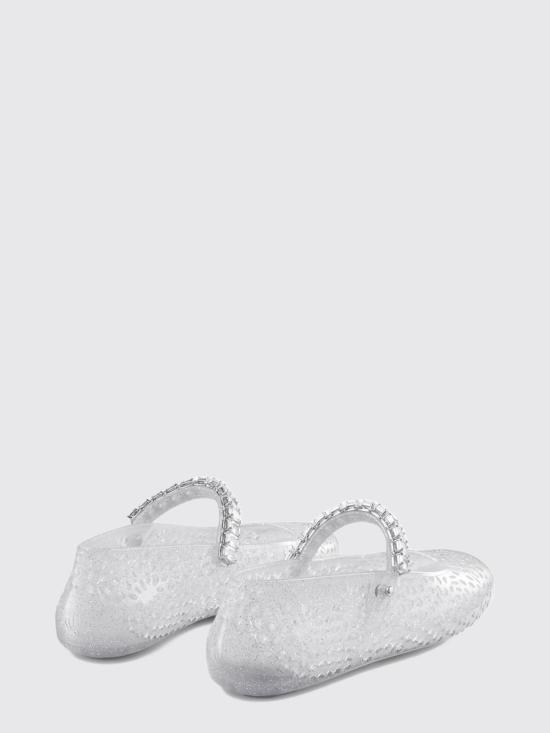 26FW 지미추 플랫 슈즈 THEJELLYNTX CLEAR SILVERMIX CRYSTAL - JIMMY CHOO