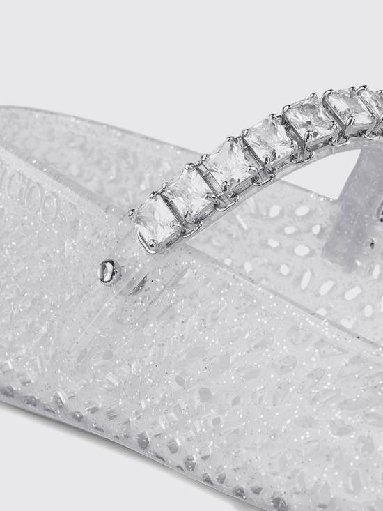 26FW 지미추 플랫 슈즈 THEJELLYNTX CLEAR SILVERMIX CRYSTAL - JIMMY CHOO