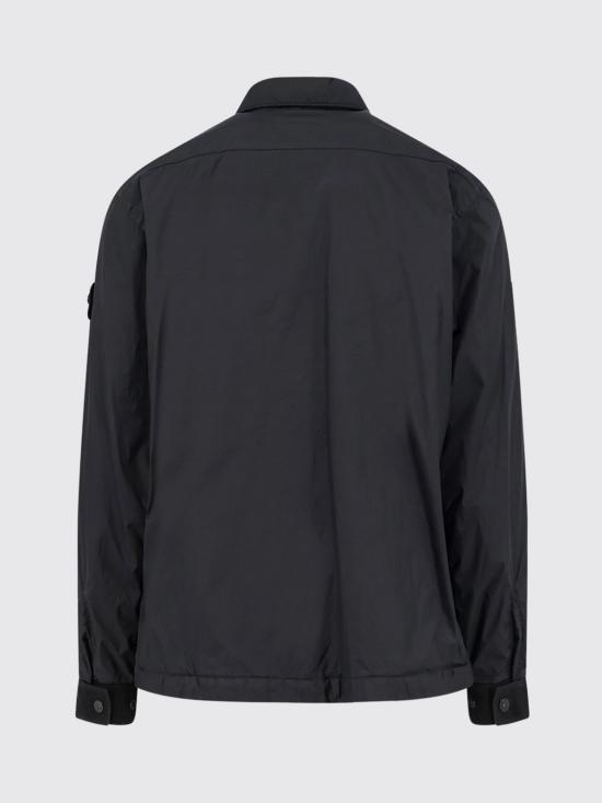 26FW 스톤 아일랜드 크링클 랩스 NY 윈드-레지스턴트 패딩 코치 자켓 L2S15Q100022S0A23 V0029 Black - STONE ISLAND