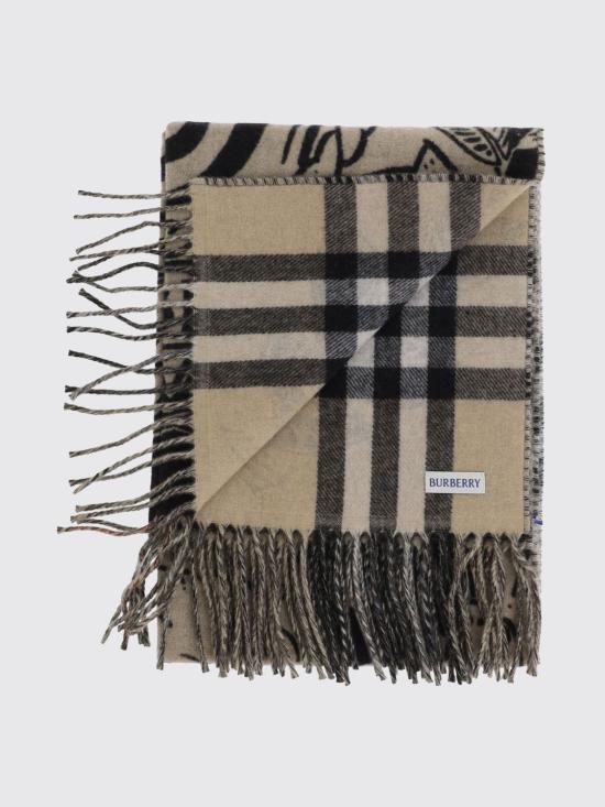 26FW 버버리 리버시블 스토미 나이트 머플러 8109374 Sand - BURBERRY