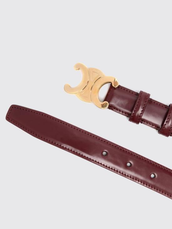 26FW 셀린느 트리옹프 버클 미디움 벨트 45AK93A01 28LB Burgundy - CELINE