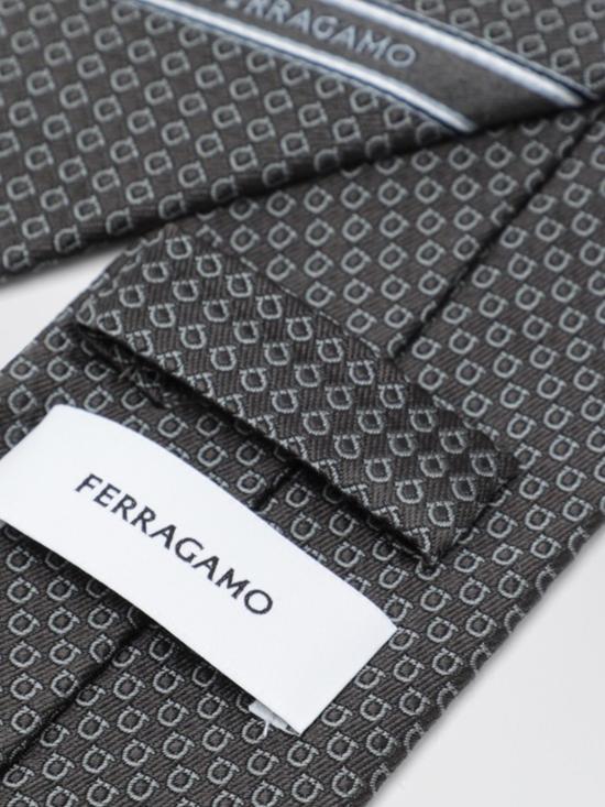 26FW 살바토레 페라가모 넥타이 794463 GR Grey - SALVATORE FERRAGAMO