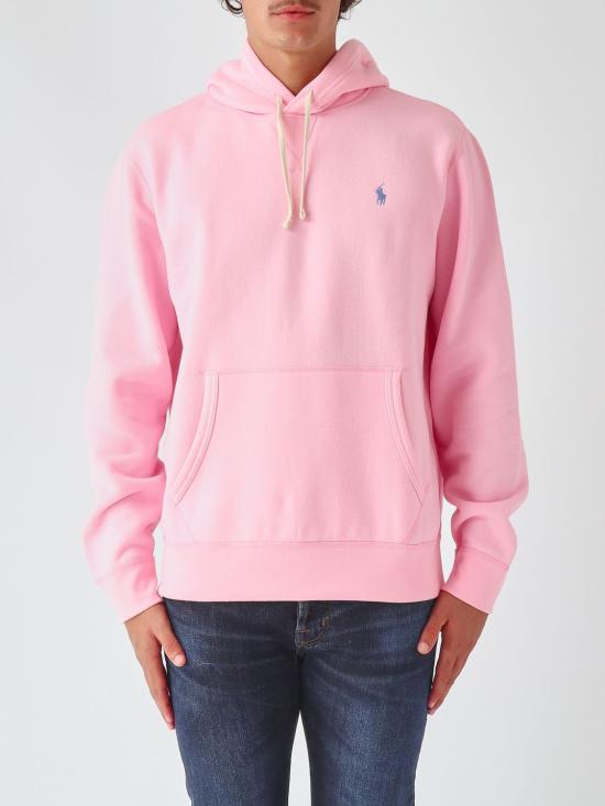 26FW 폴로 랄프로렌 포니로고 자수 후드 티셔츠 710766778 033 Pink