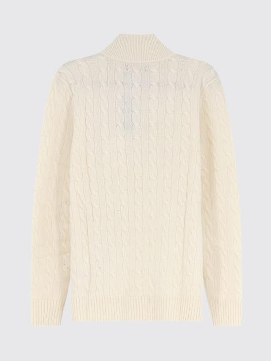 26FW 폴로 랄프로렌 포니 자수 케이블 니트 점퍼 710876766 001 Cream - POLO RALPH LAUREN