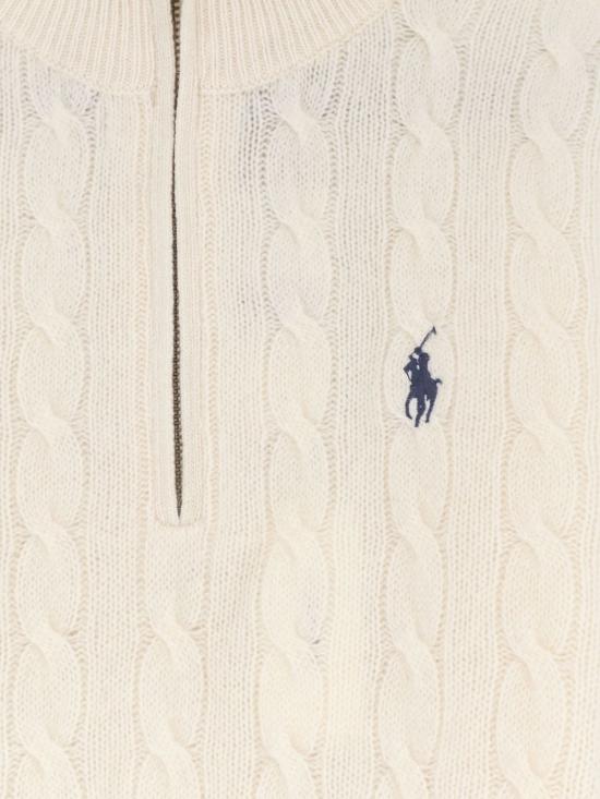 26FW 폴로 랄프로렌 포니 자수 케이블 니트 점퍼 710876766 001 Cream - POLO RALPH LAUREN