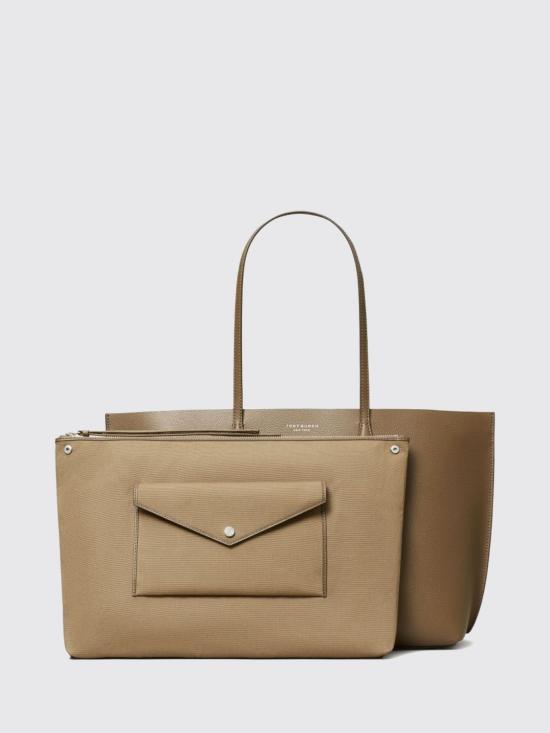 26FW 토리버치 레더 페리 토트백 169476 250 Grey - TORY BURCH