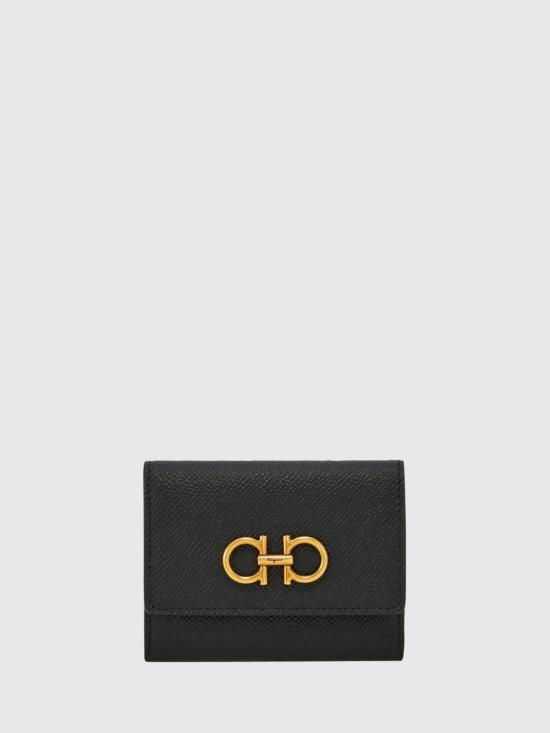 26FW 살바토레 페라가모 간치니 3폴드 반지갑 220862 779894 Black